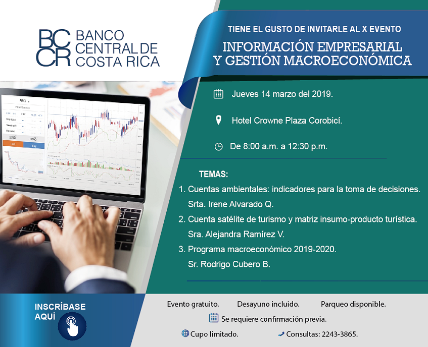 Imagen de evento sobre Información Empresarial y Gestión Macroeconómica 2019