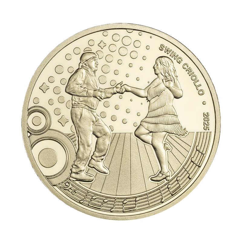 Reverso moneda 100 colones swing criollo