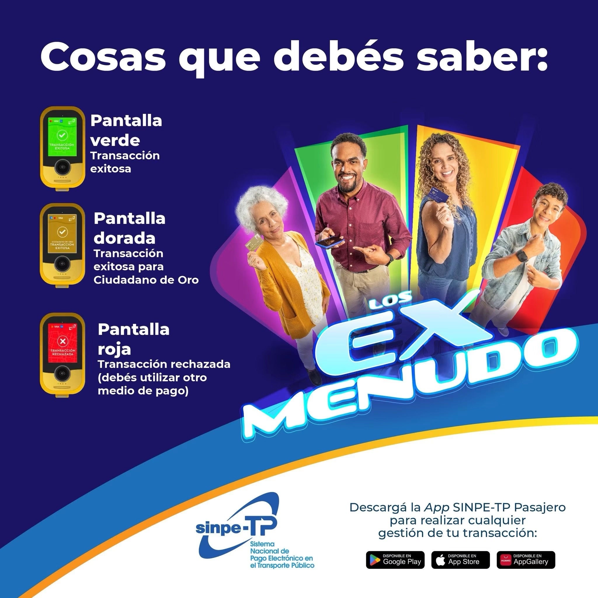 Un grupo de 4 personas con nombre los ex-manudo y el título cosas que debes saber