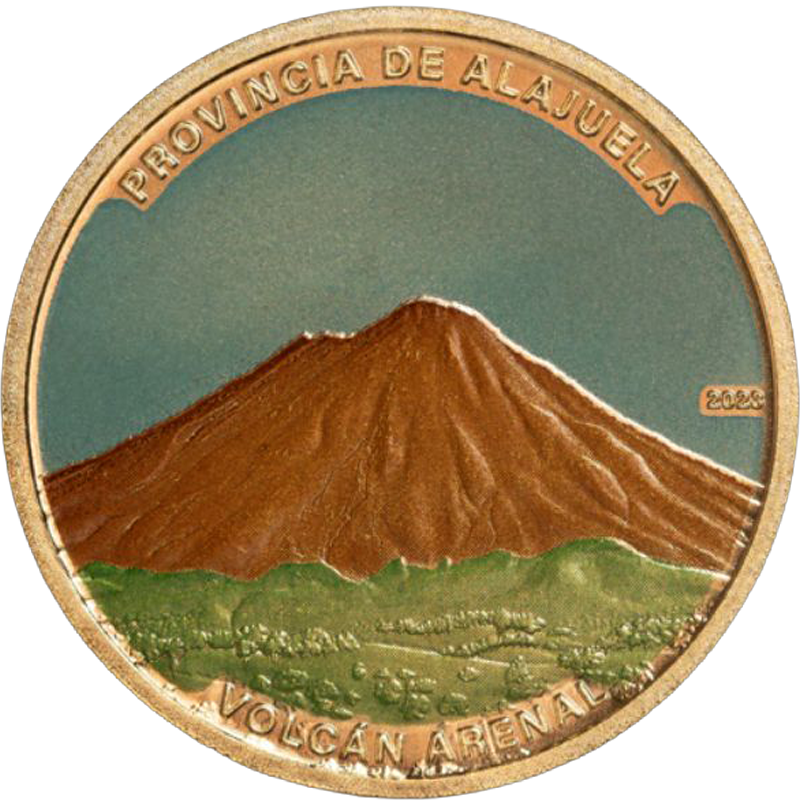 25 colon coin reverse alajuela collection