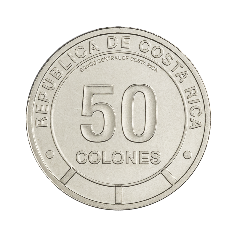 Nueva moneda 50 colones