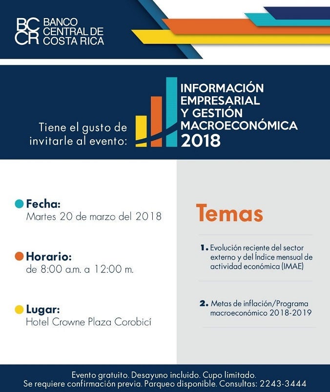 Imagen de invitacion al evento Información Empresarial y Gestión Macroeconómica 2018