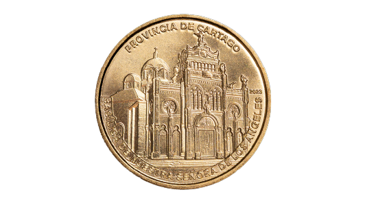 25 colon coin reverse cartago