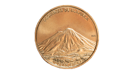 25 colon coin reverse alajuela
