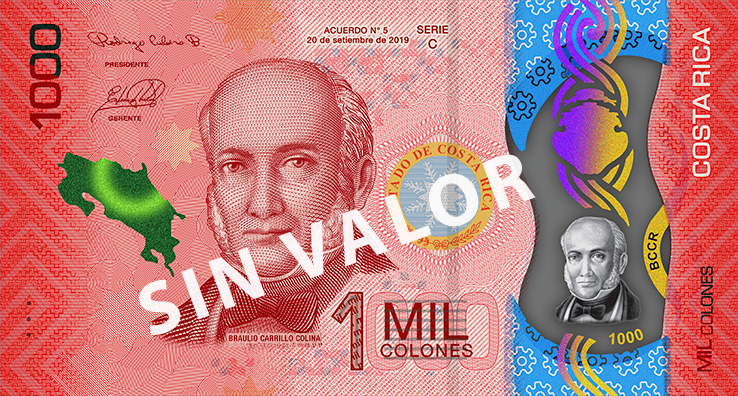 1 000 colones Serie C (obverse)