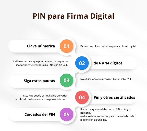 tips for digital signature pin
